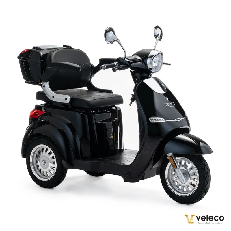 Veleco CRISTAL: trike mobility scooter with full LED lights