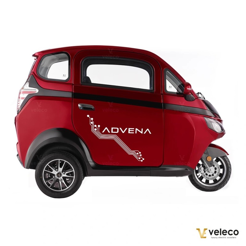 Veleco CRISTAL – 3-wheeled mobility scooter with full LED lights