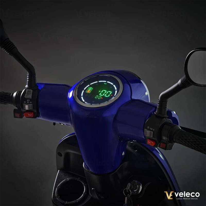 Veleco TURRIS – 3-wheeled mobility scooter with full LED lights