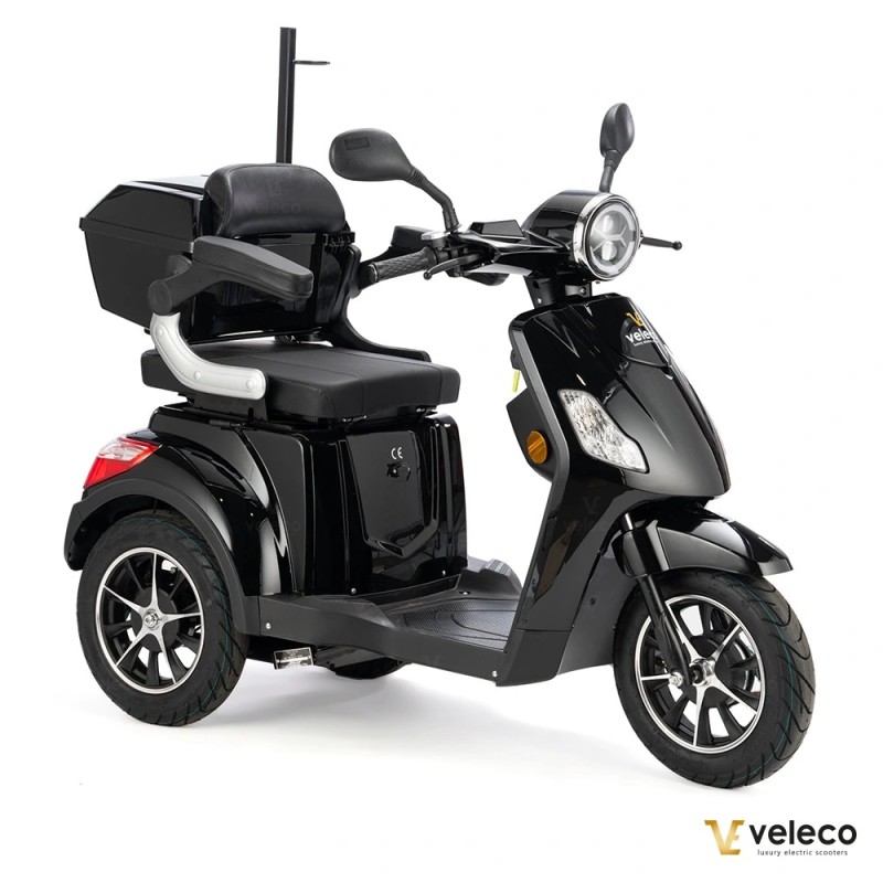 Veleco DRACO - scooter de mobilité à 3 roues avec équipement supplémentaire