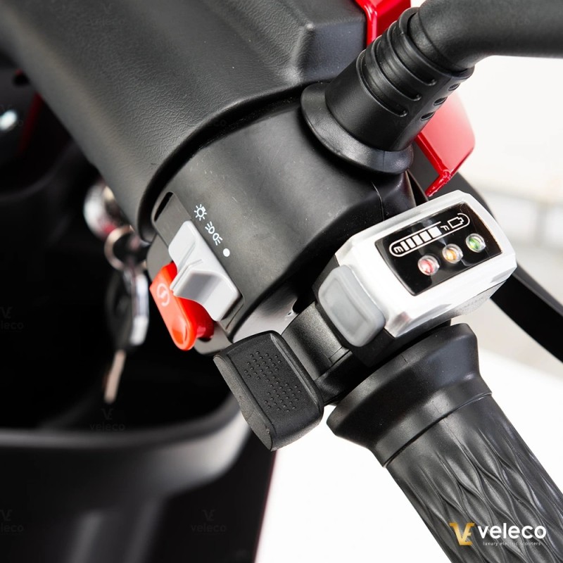 Veleco DRACO - scooter de mobilité à 3 roues avec équipement supplémentaire