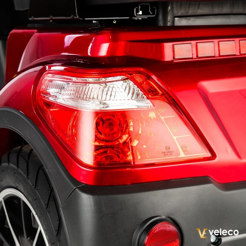 Veleco DRACO - scooter de mobilité à 3 roues avec équipement supplémentaire