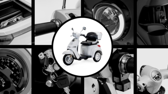 Model CRISTAL – Full suspension scooter