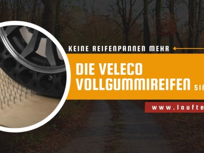 Keine Reifenpannen mehr – Die Veleco Vollgummireifen sind da!