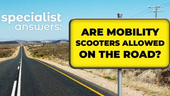 Are mobility scooters allowed on the road?