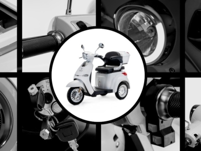 Model CRISTAL – Full suspension scooter